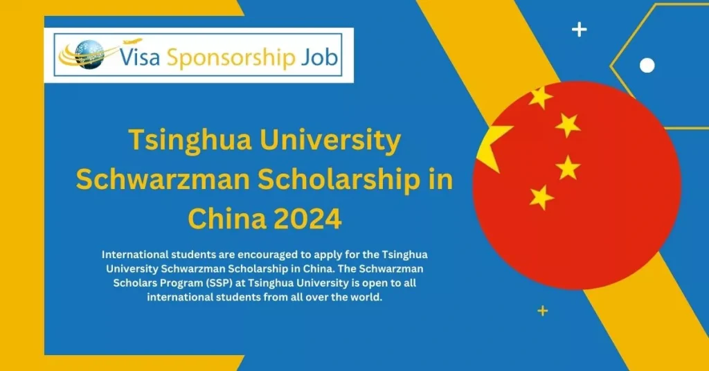 Tsinghua University Schwarzman Scholarship in China 2024