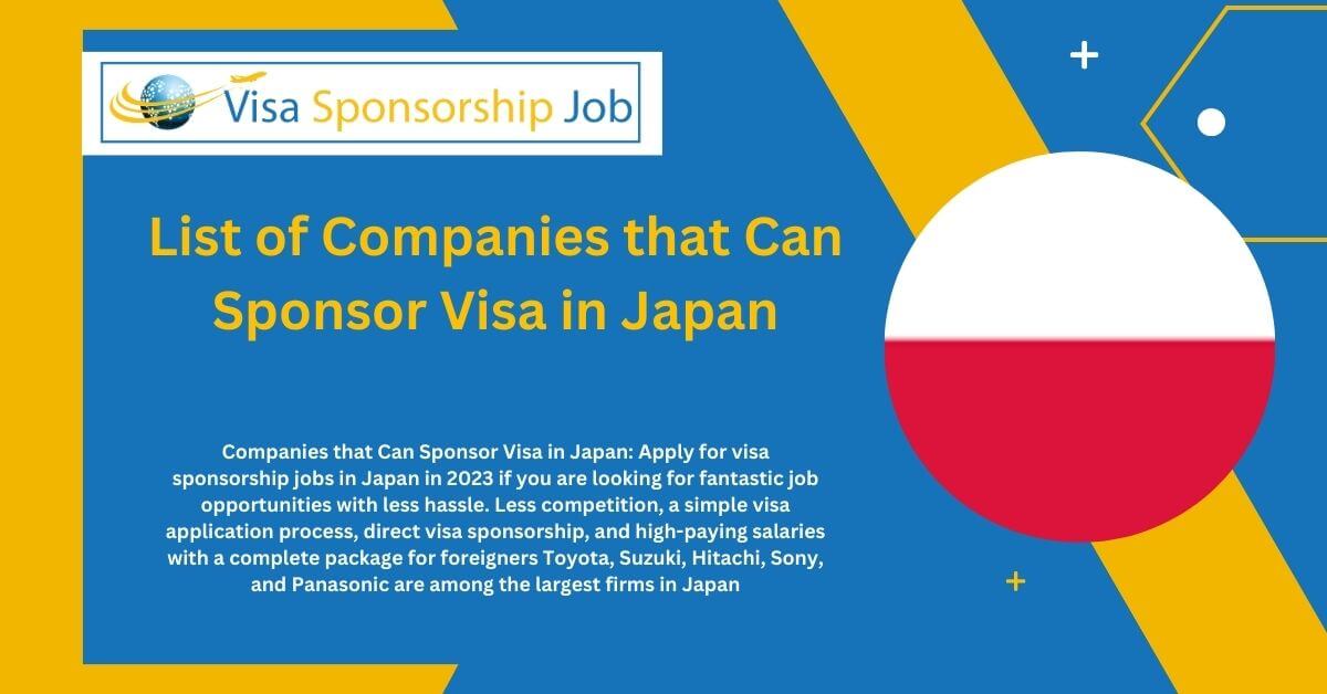 List of Companies that Can Sponsor Visa in Japan
