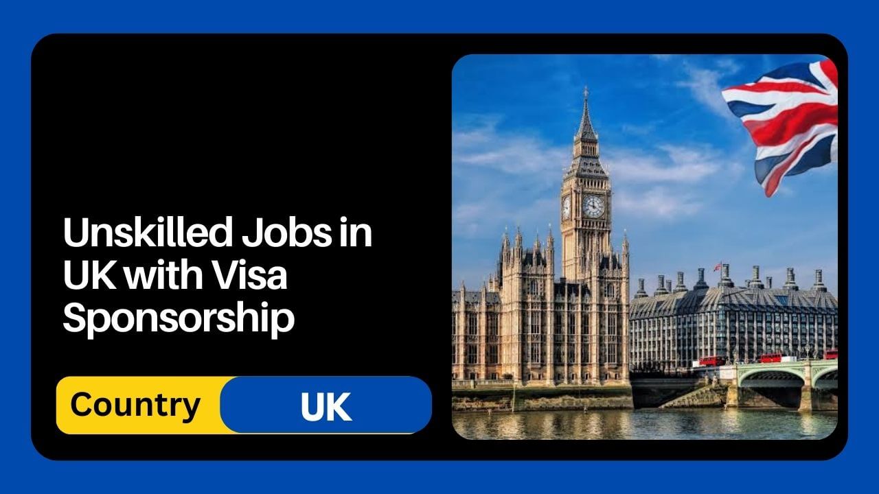 Unskilled Jobs in UK with Visa Sponsorship