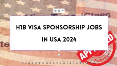 H1B Visa Sponsorship Jobs in USA 2024
