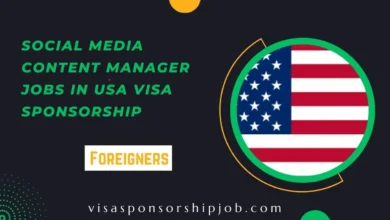 Social Media Content Manager Jobs in USA Visa Sponsorship