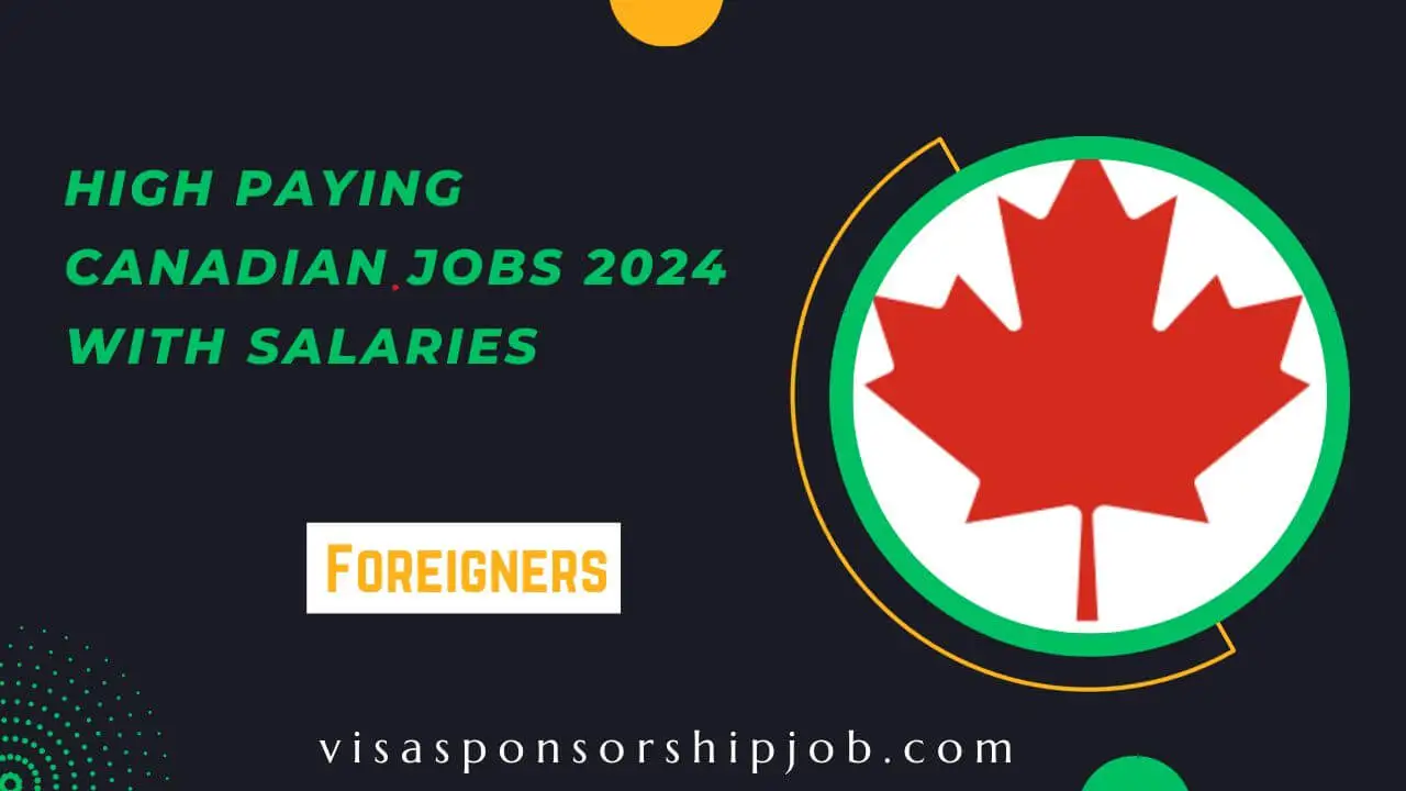 High Paying Canadian Jobs 2024 With Salaries