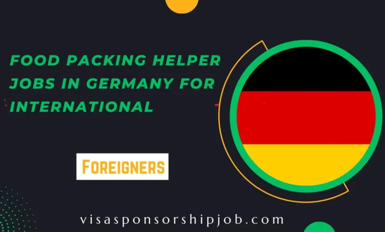 Food Packing Helper Jobs in Germany