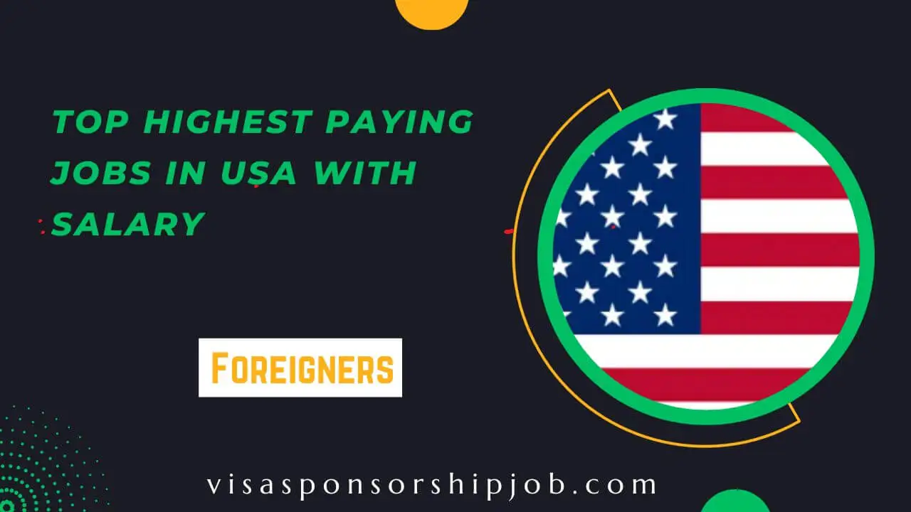Top Highest Paying Jobs in USA With Salary 2024 Apply Now