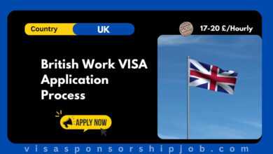 British Work VISA Application Process