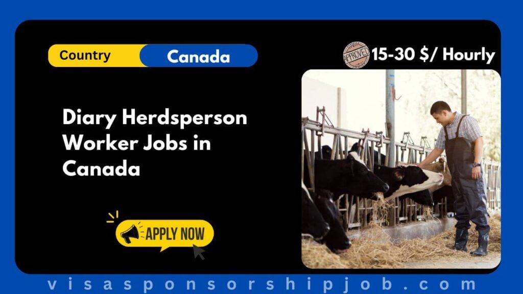 Diary Herdsperson Worker Jobs in Canada