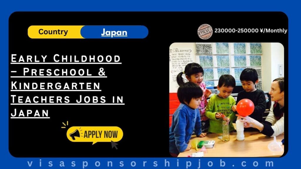 Early Childhood – Preschool & Kindergarten Teachers Jobs in Japan