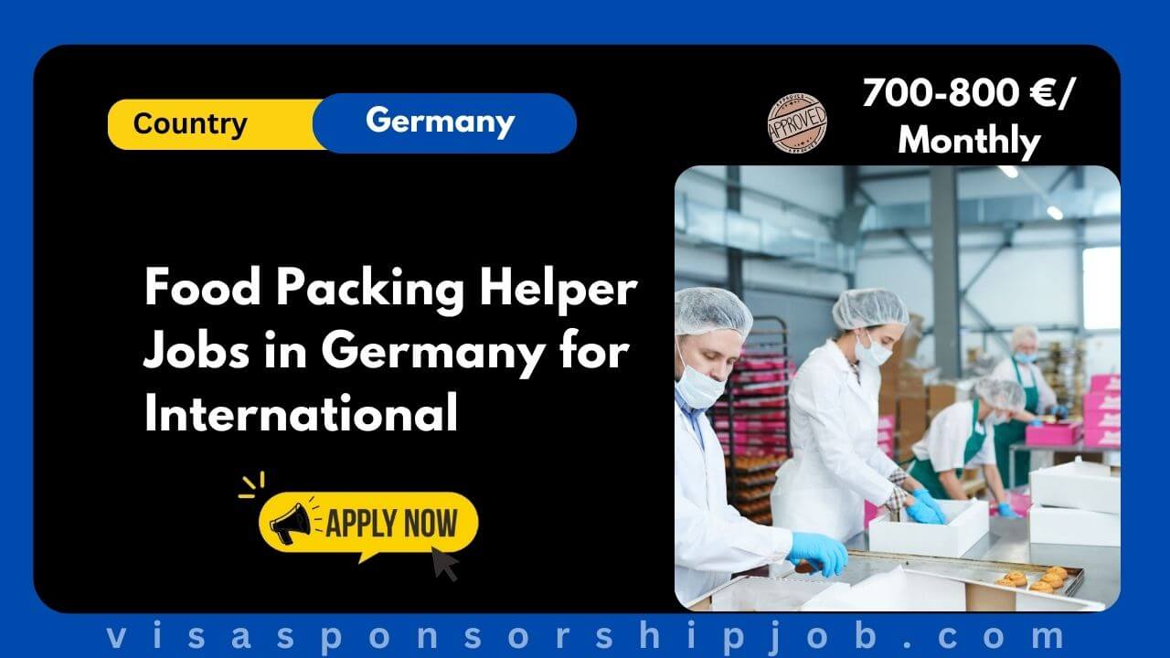 Food Packing Helper Jobs in Germany for International