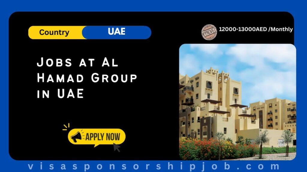 Jobs at Al Hamad Group in UAE