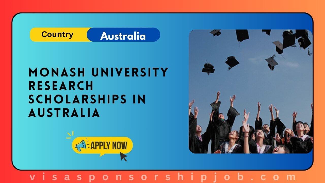 Monash University Research Scholarships in Australia
