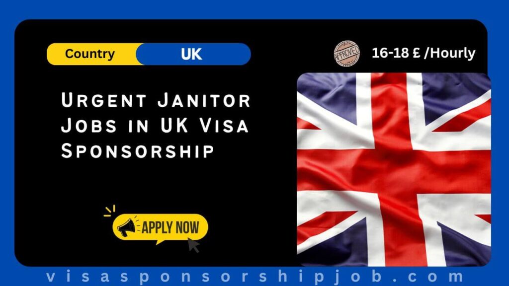 Urgent Janitor Jobs in UK Visa Sponsorship