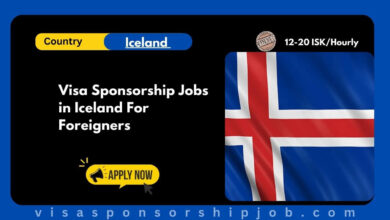 Visa Sponsorship Jobs in Iceland For Foreigners