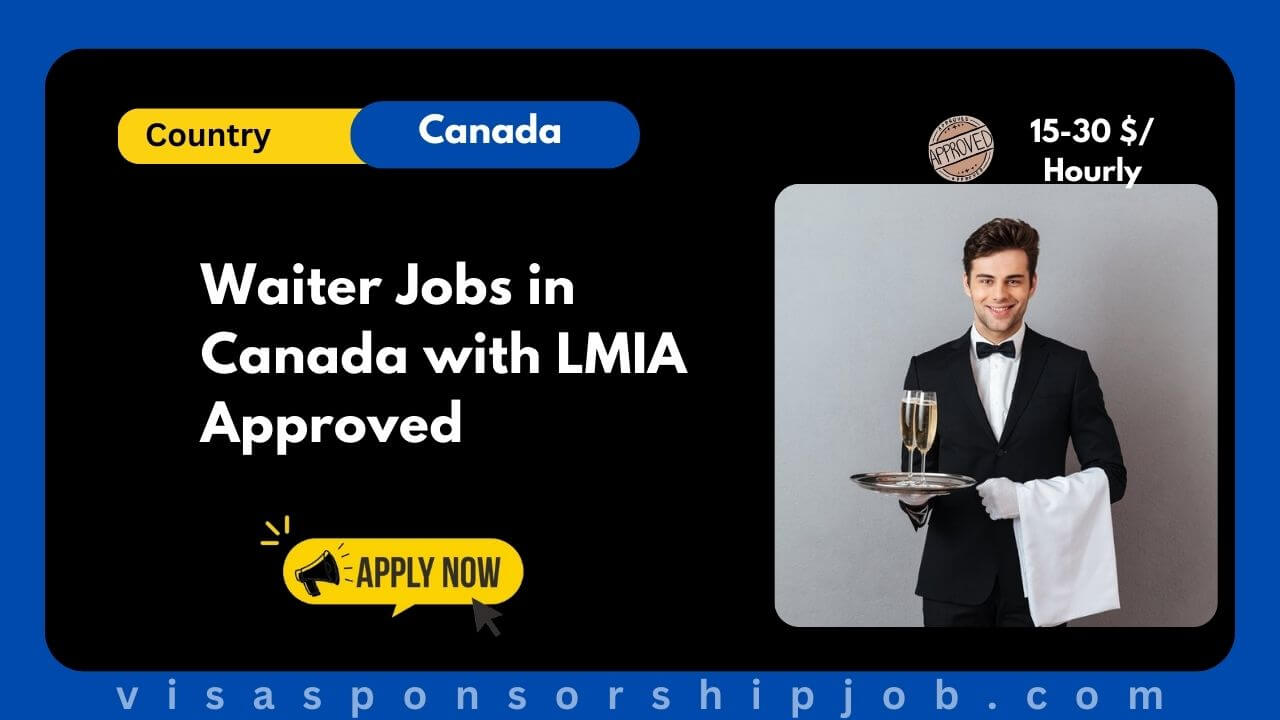 Waiter Jobs in Canada with LMIA Approved