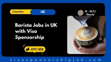 Barista Jobs in UK with Visa Sponsorship