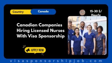 Canadian Companies Hiring Licensed Nurses With Visa Sponsorship