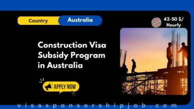 Construction Visa Subsidy Program in Australia
