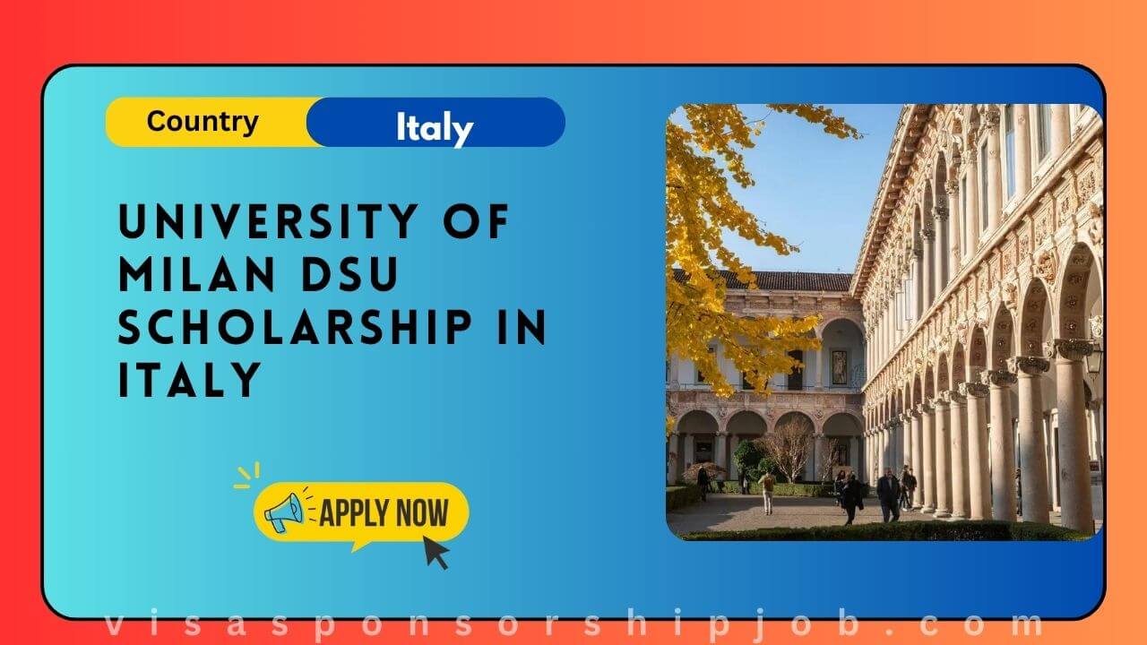 University of Milan DSU Scholarship in Italy