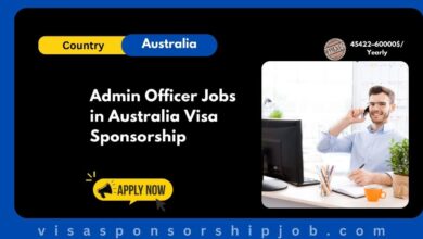 Admin Officer Jobs in Australia Visa Sponsorship