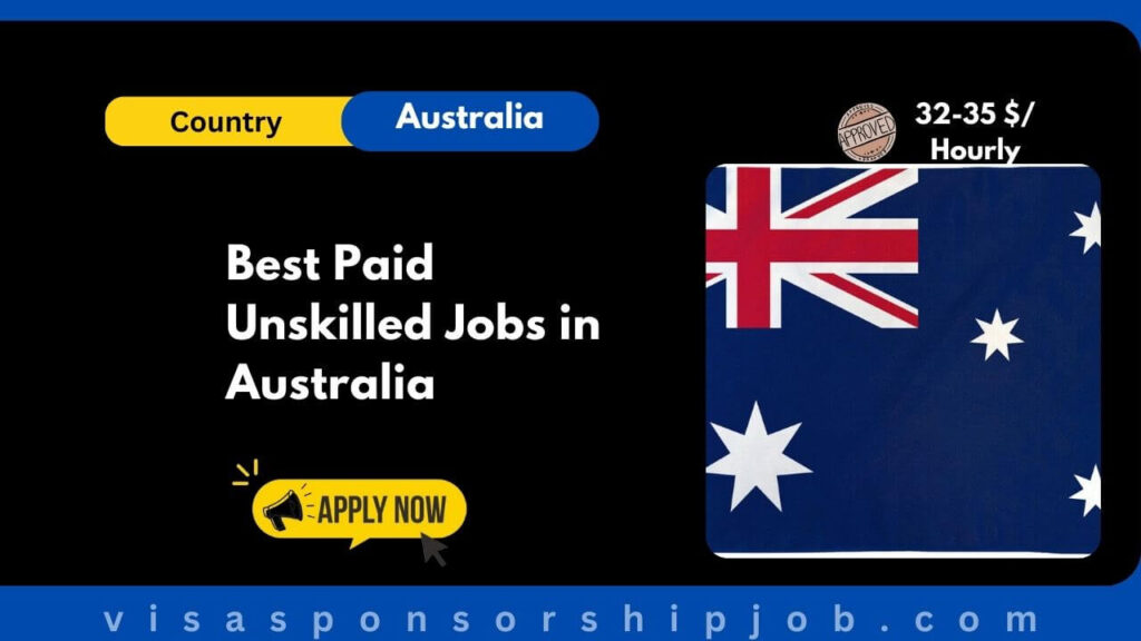 Best Paid Unskilled Jobs in Australia