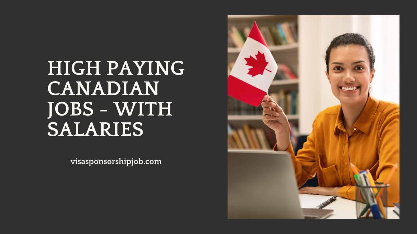 High Paying Canadian Jobs - With Salaries