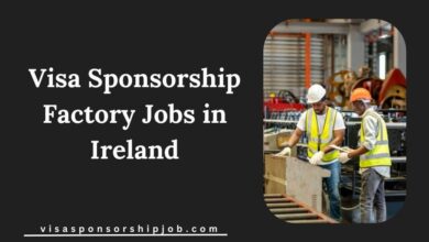 Visa Sponsorship Factory Jobs in Ireland