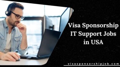 Visa Sponsorship IT Support Jobs in USA
