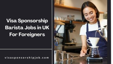 Visa Sponsorship Barista Jobs in UK For Foreigners
