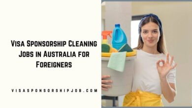 Visa Sponsorship Cleaning Jobs in Australia for Foreigners