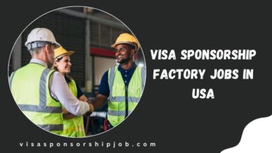 Visa Sponsorship Factory Jobs in USA
