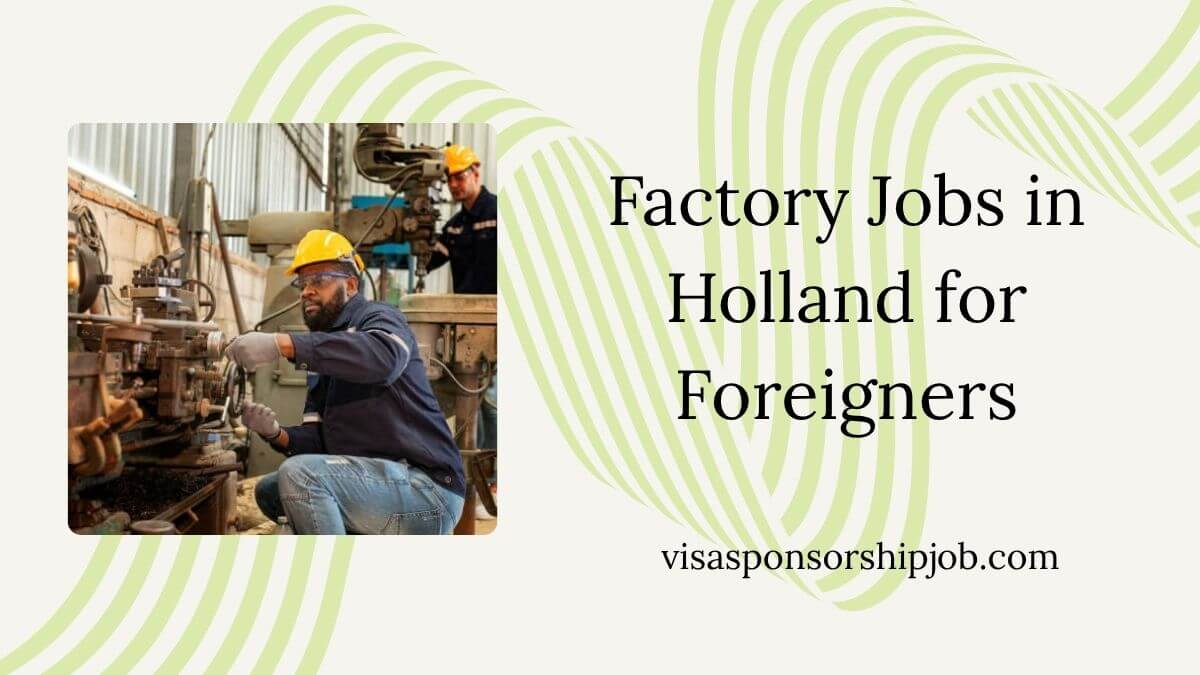 Factory Jobs in Holland for Foreigners