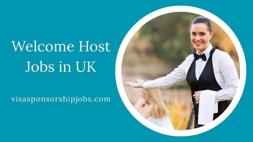 Welcome Host Jobs in UK