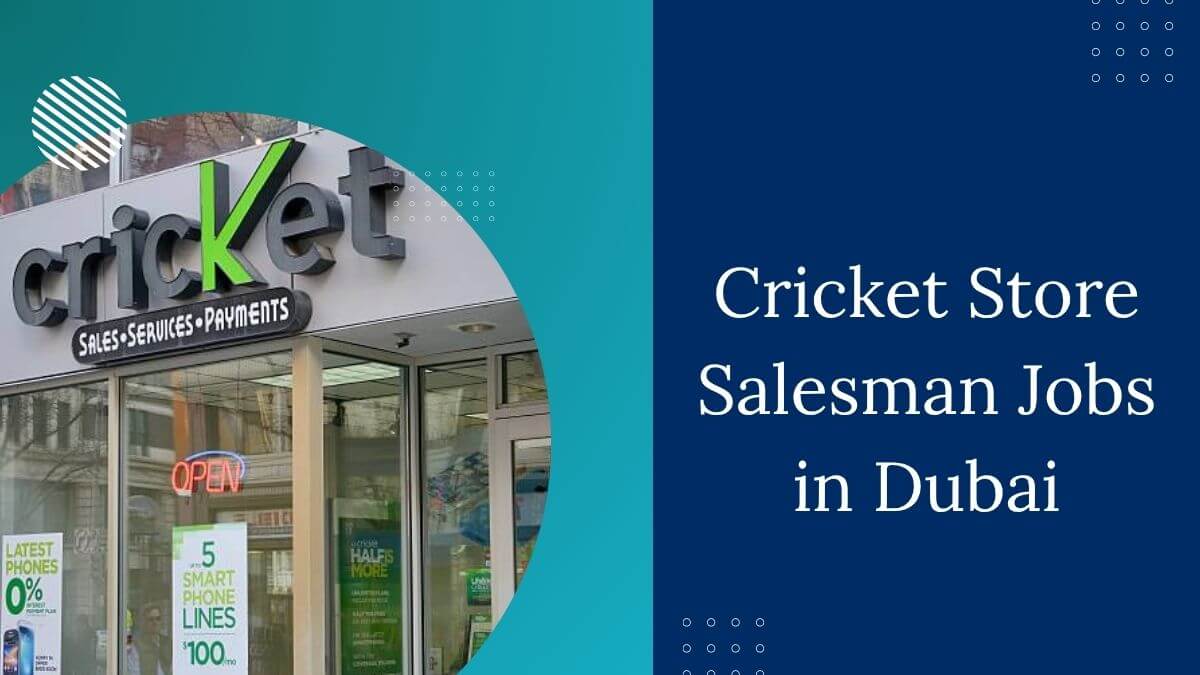 Cricket Store Salesman Jobs in Dubai