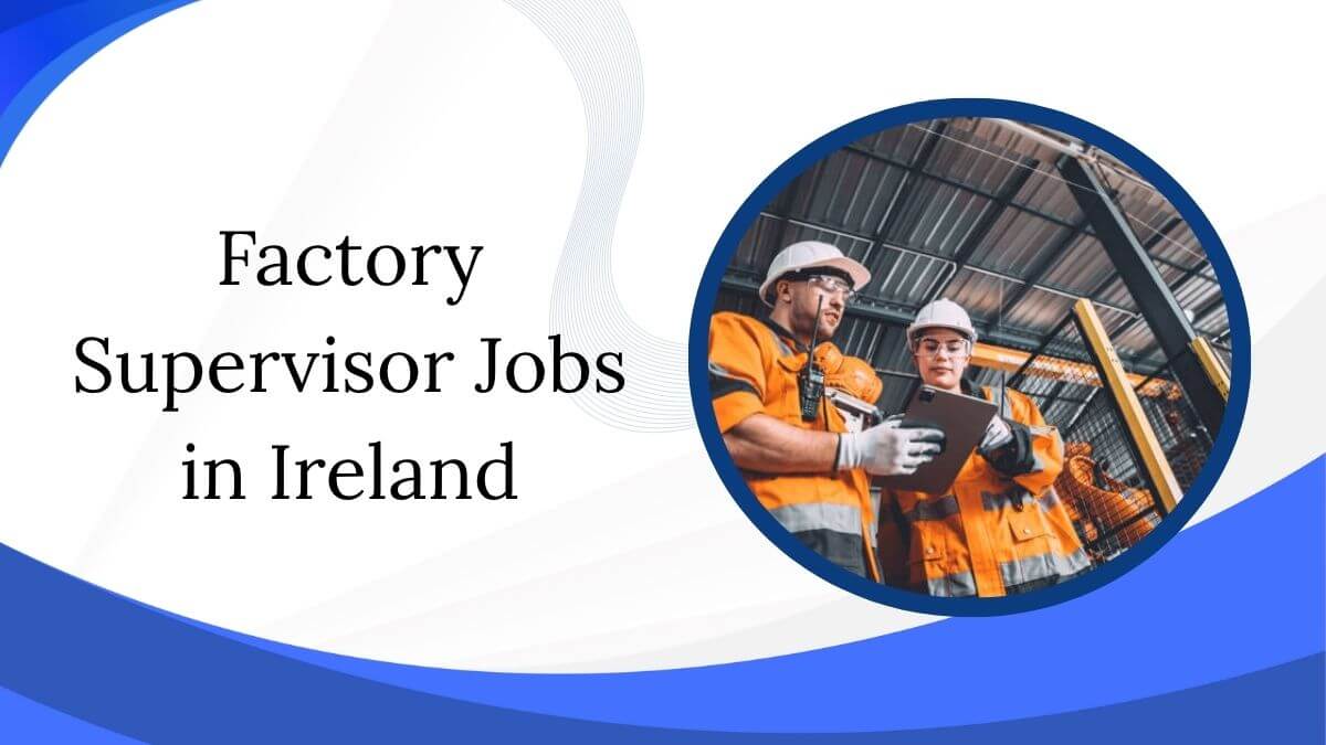 Factory Supervisor Jobs in Ireland